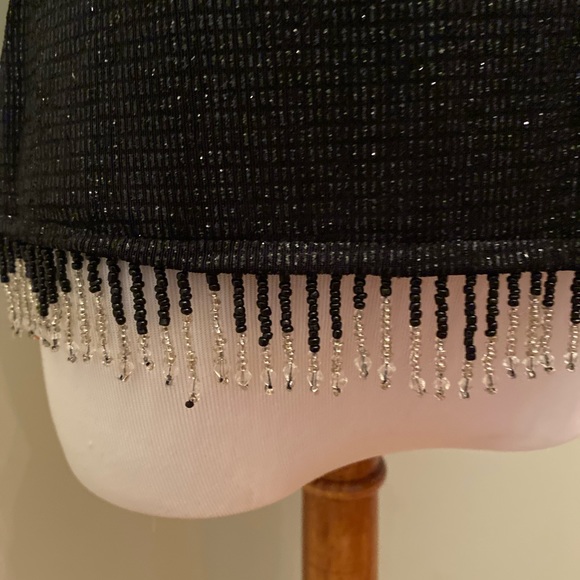 JBS Ltd Sparkle evening top with beaded fringe - Picture 2 of 5
